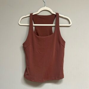 Brown lululemon top w/ built-in bra